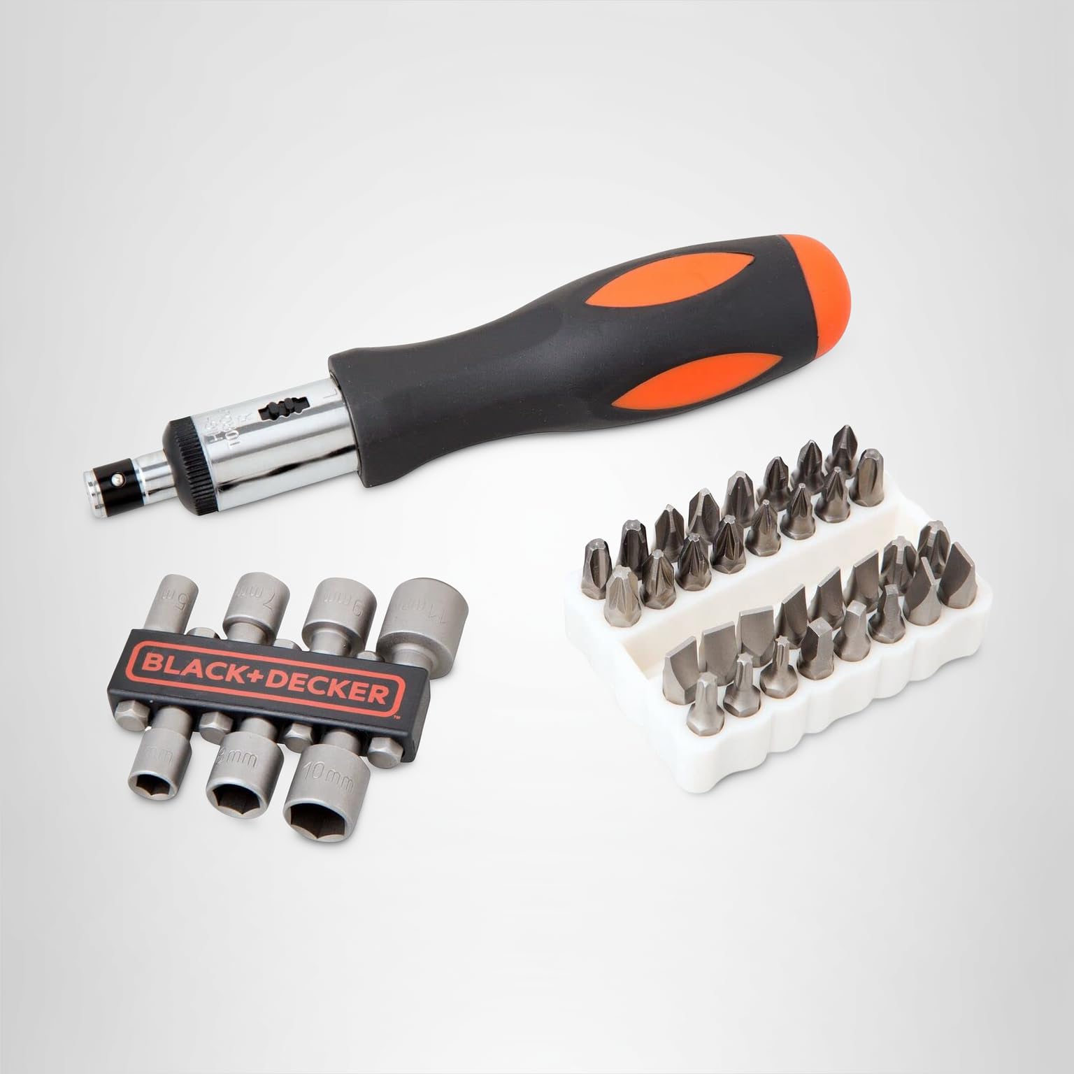 Amazon.com: Black + Decker Ratchet Screwdriver 40 Piece Set A7062